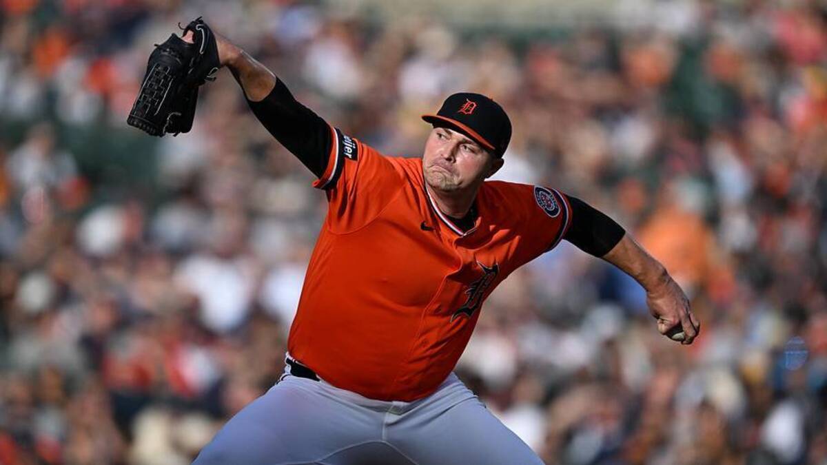  Jun 19, 2026; Detroit, Michigan, USA; Detroit Tigers starting pitcher Tarik Skubal (29) throws a pitch against the Chicago White Sox in the second inning at Comerica Park. Mandatory Credit: Lon Horwedel-Imagn Images | Lon Horwedel-Imagn Images 