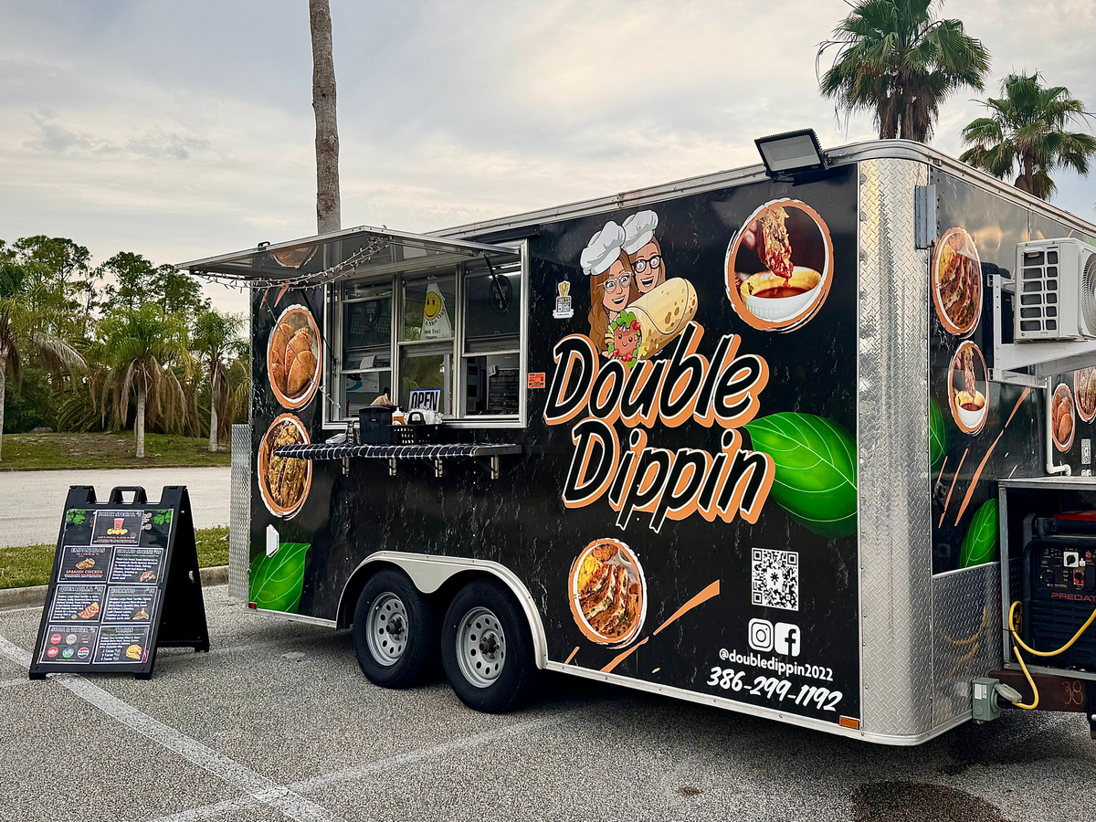 Volusia County-based Double Dippin food trailer.