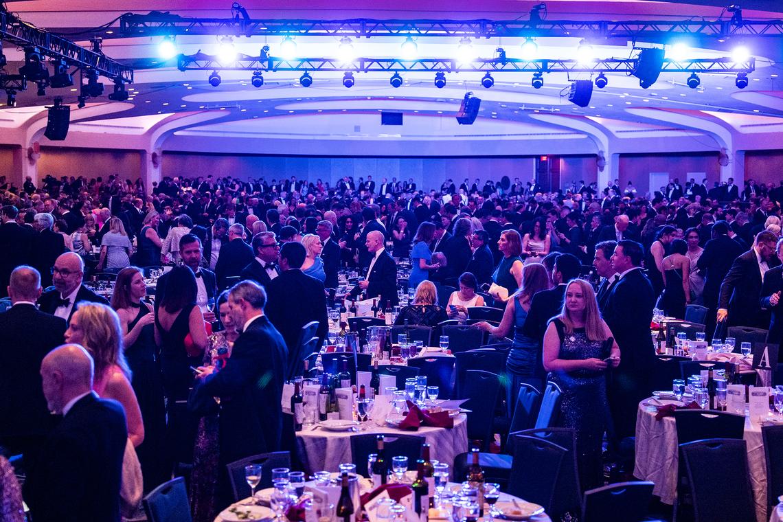 Attendees during the 2026 White House Correspondents' Association dinner at the Washington Hilton after gunfire on Saturday night, April 25, 2026. Journalists and guests shared the surreal and confusing scenes from the White House Correspondents' Association dinner after gunfire erupted on Saturday. (Salwan Georges/The New York Times)