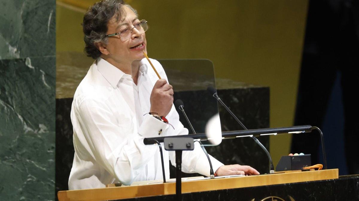 Colombian President Gustavo Petro.. Photo by John Angelillo/UPI