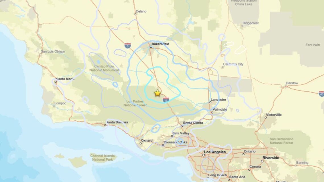 Update: Earthquake strikes region near Frazier Park, CA on July 12 - 4.1 magnitude detected 