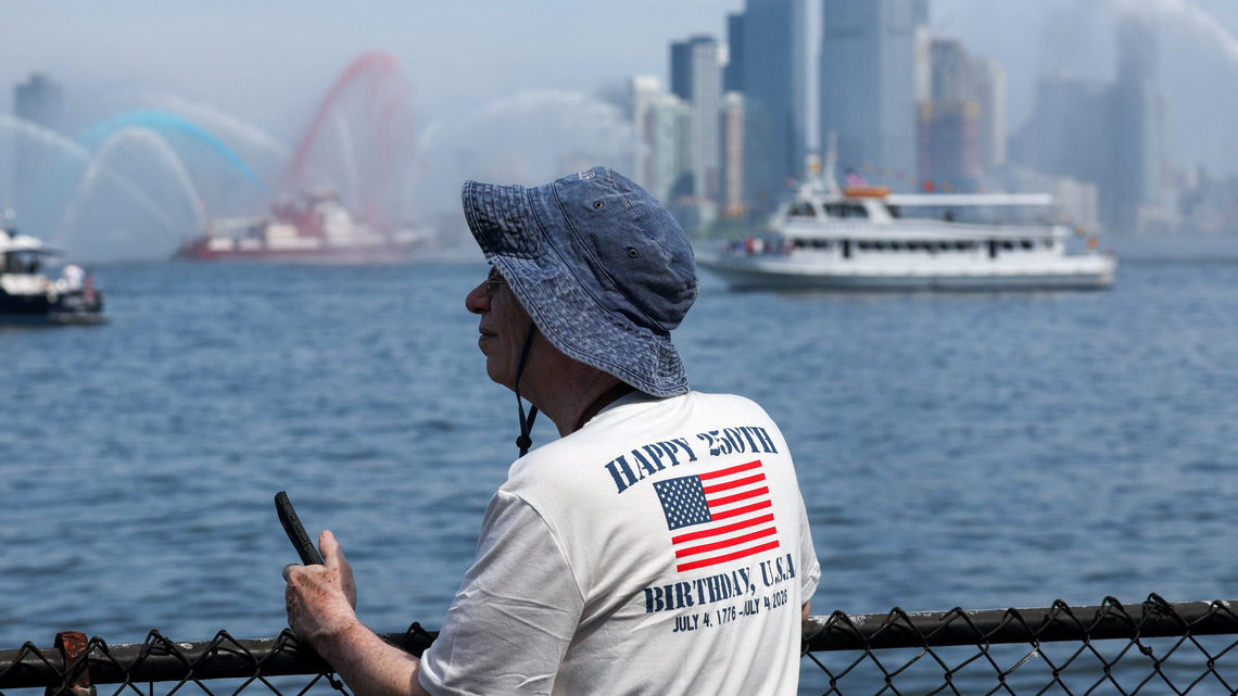 Vessel forced out of New York ship parade over 'politically charged' banners 