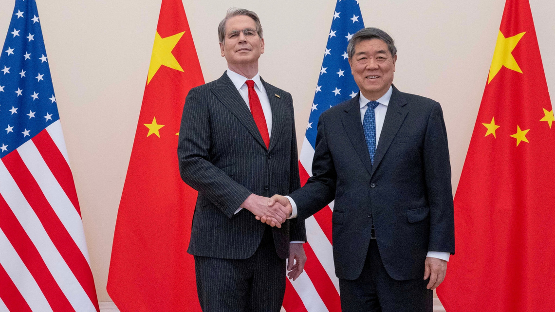 US Treasury's Bessent to discuss AI, trade, rare earths with China's He, source says 