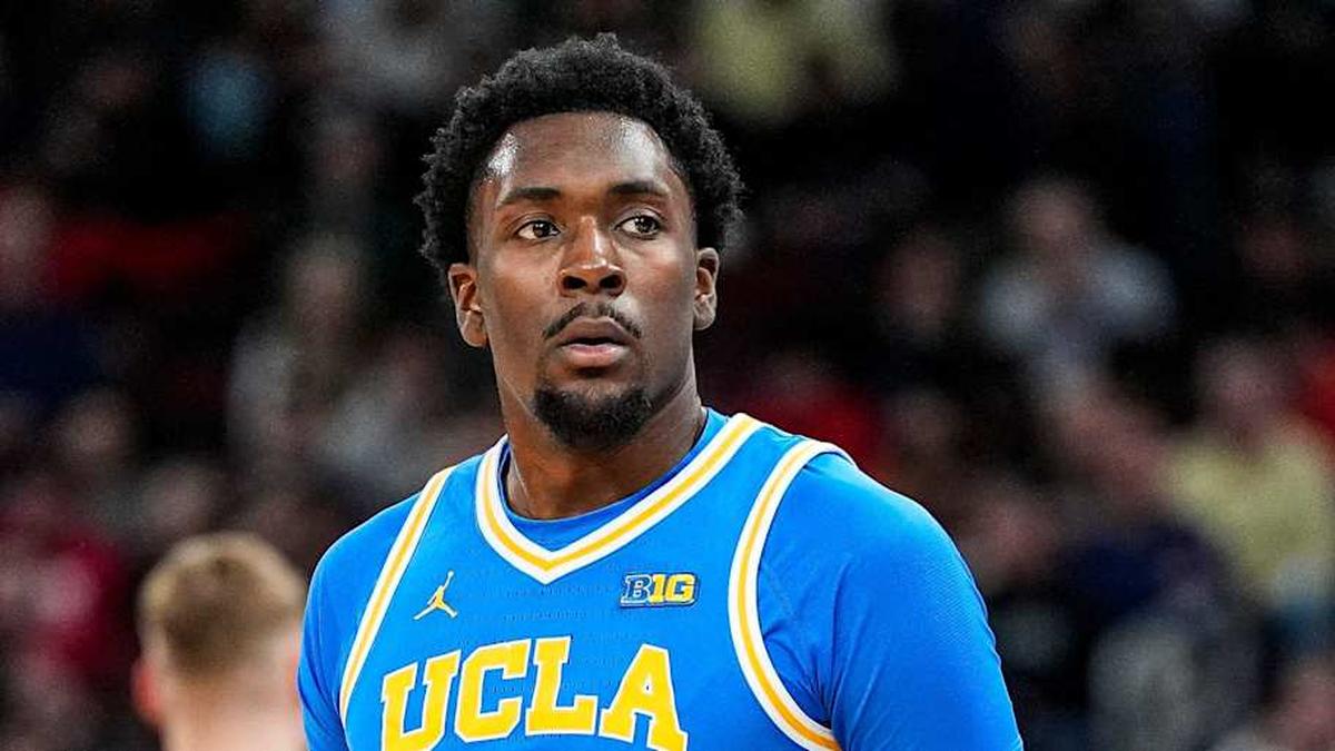  UCLA center Xavier Booker (1) looks on before a play against Michigan State during the first half of Big Ten tournament quarterfinal at United Center in Chicago on Friday, March 13, 2026. | Junfu Han / USA TODAY NETWORK via Imagn Images 