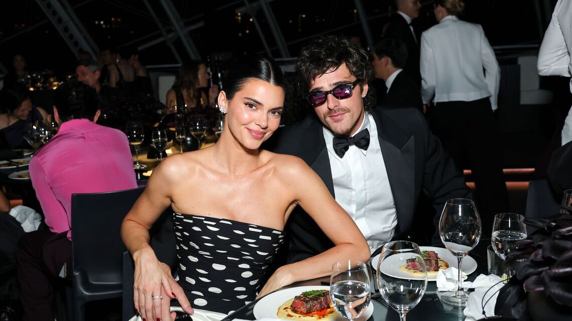 Jacob Elordi and Kendall Jenner Cozy Up Inside Academy Museum Gala 