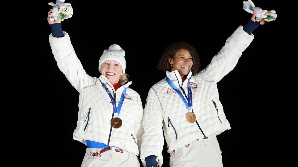 Americans earn bronze medal in two-woman bobsled
