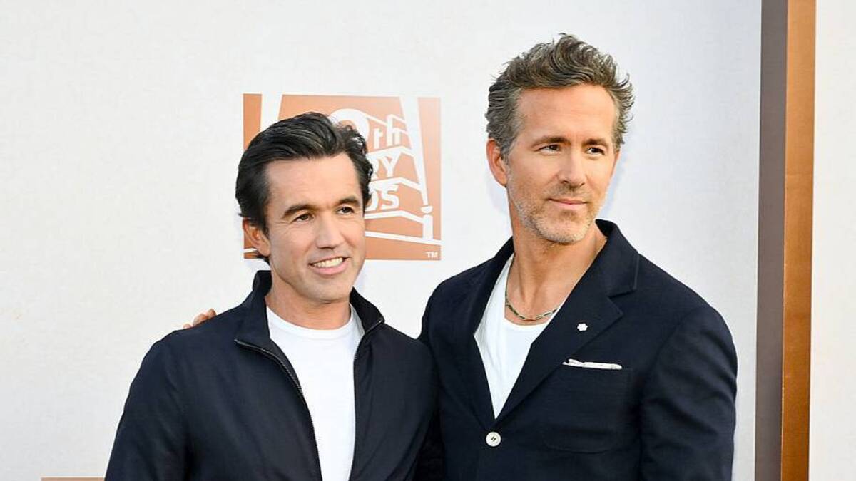  Rob Mac and Ryan Reynolds have Premier League aspirations. | Michael Buckner/Variety via Getty Images 