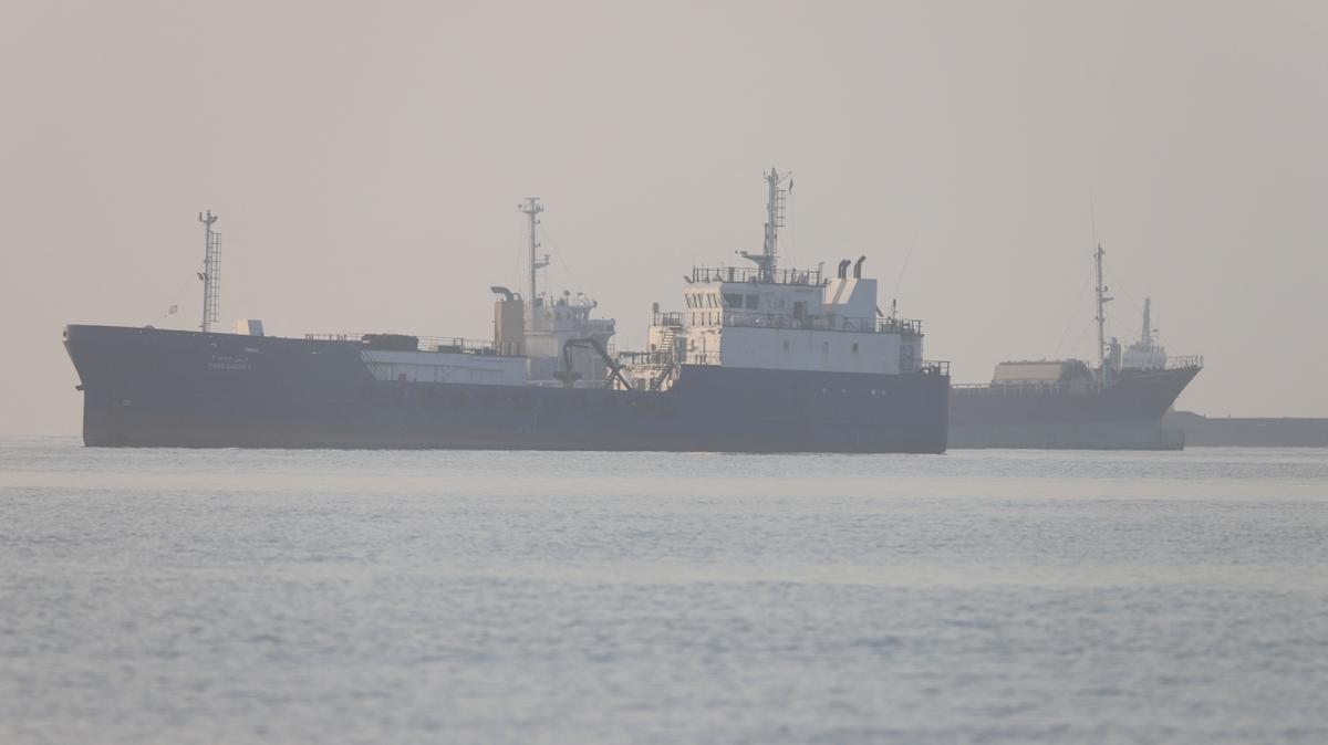 Vessels in the Strait of Hormuz are visible near the beach of Bandar Abbas, Iran, June 1, 2026.