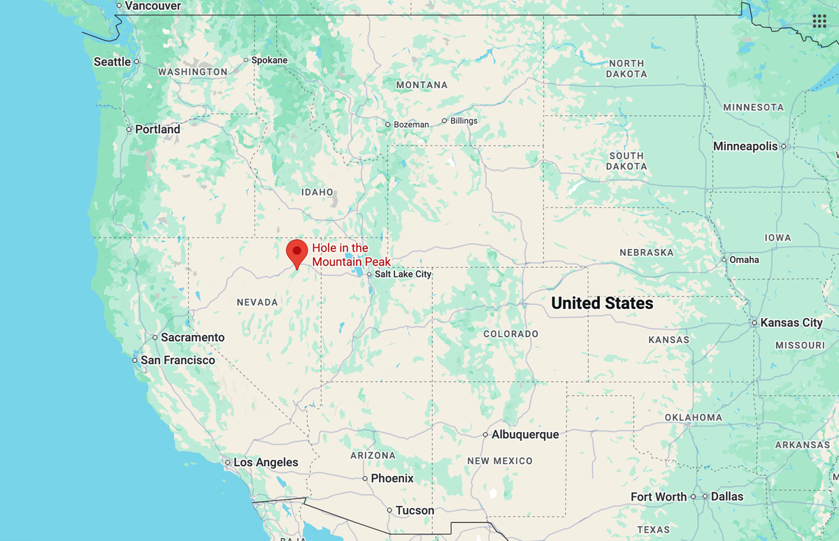  Hole in the Mountain Peak (11,311 feet), via Google Maps.