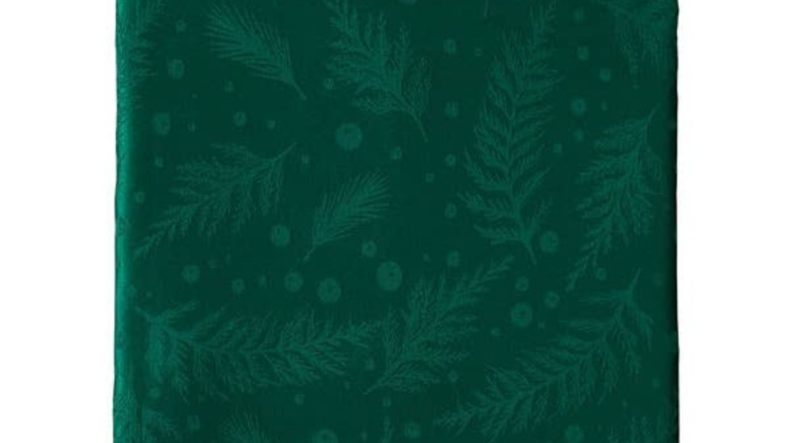 Elevate Your Holiday Hosting Game With Aldi's Elegant Jacquard Tablecloths 