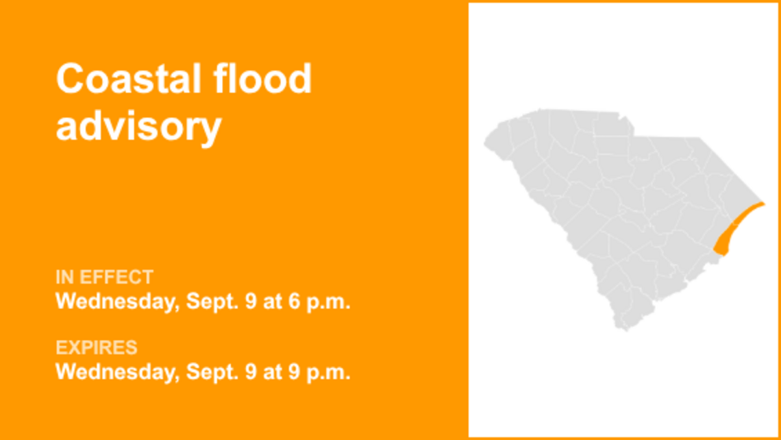 UPDATE: Coastal flood advisory for Myrtle Beach area and Coastal Georgetown until Thursday night 