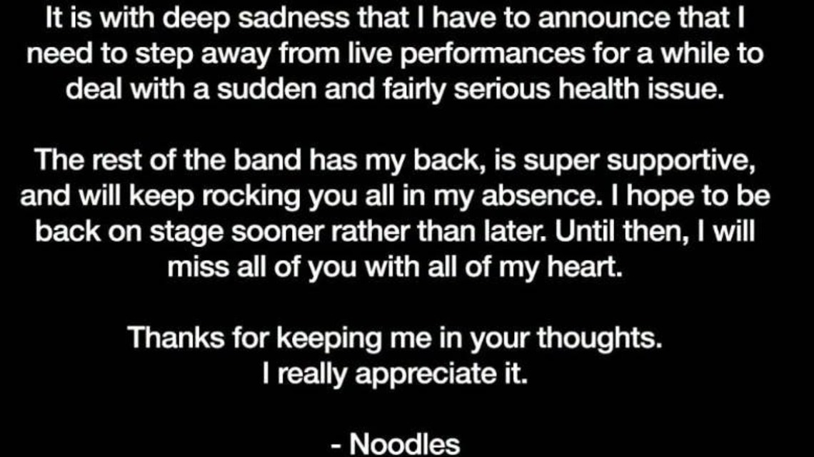 Offspring's Guitarist Steps Away Due to a 'Serious Health Issue' 