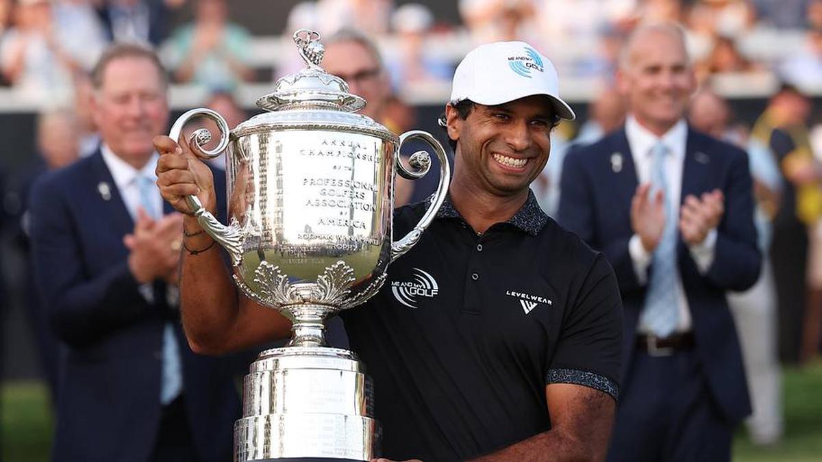  Rai emerged from the pack to win the PGA by three shots. | Bill Streicher-Imagn Images 