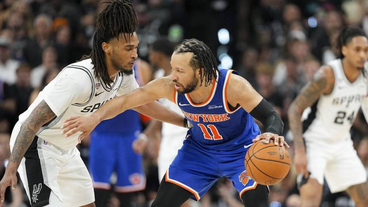  Jalen Brunson had 20 points in the Game 2 win against the Spurs | Scott Wachter-Imagn Images 