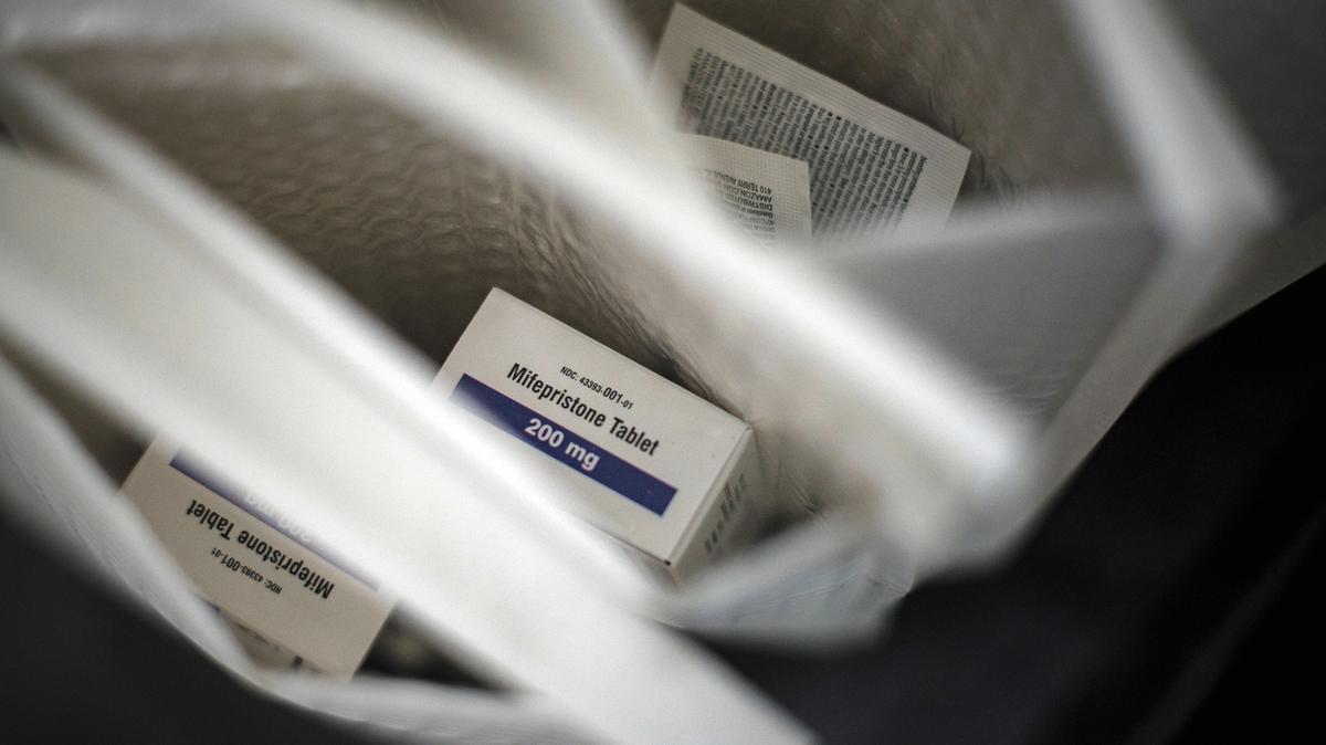 Packages of mifepristone, a widely used abortion pill, are prepared for mailing in Newark, Delaware, on March 12, 2025. The Supreme Court on Monday restored nationwide access to the medication in a temporary order that will, for now, allow women to once again obtain mifepristone by mail.