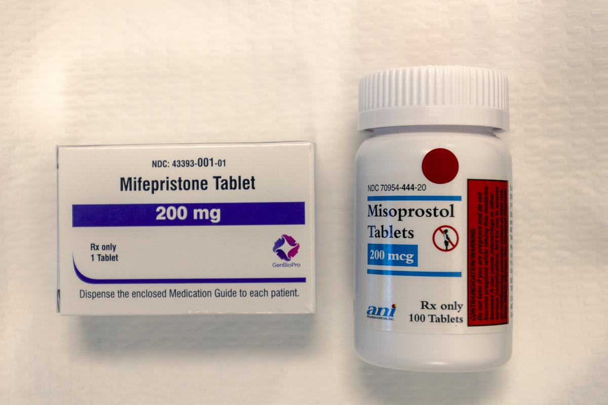  Mifepristone and misoprostol are seen at Wyoming’s last abortion clinic, Wellspring Center, on March 10, 2025. 