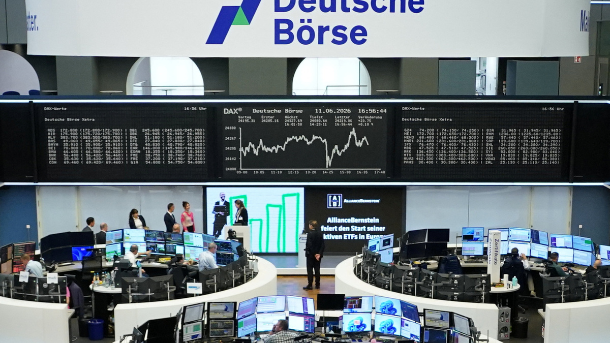 The German share price index DAX graph is pictured at the stock exchange in Frankfurt, Germany, June 11, 2026.  REUTERS/staff