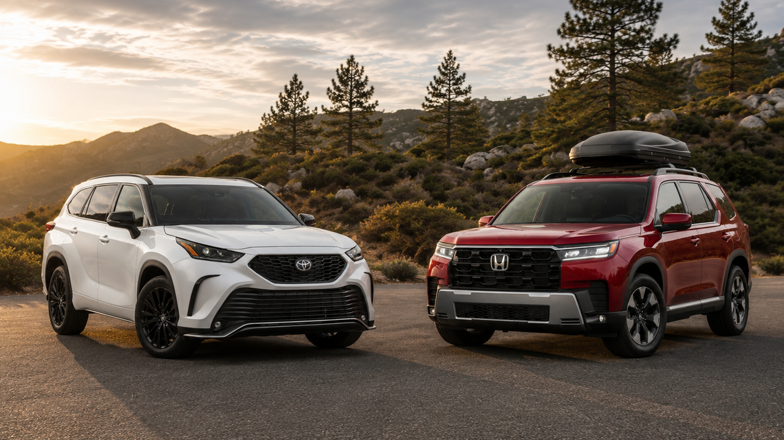 Honda Pilot Vs. Toyota Highlander: Here's Our Honest Comparison