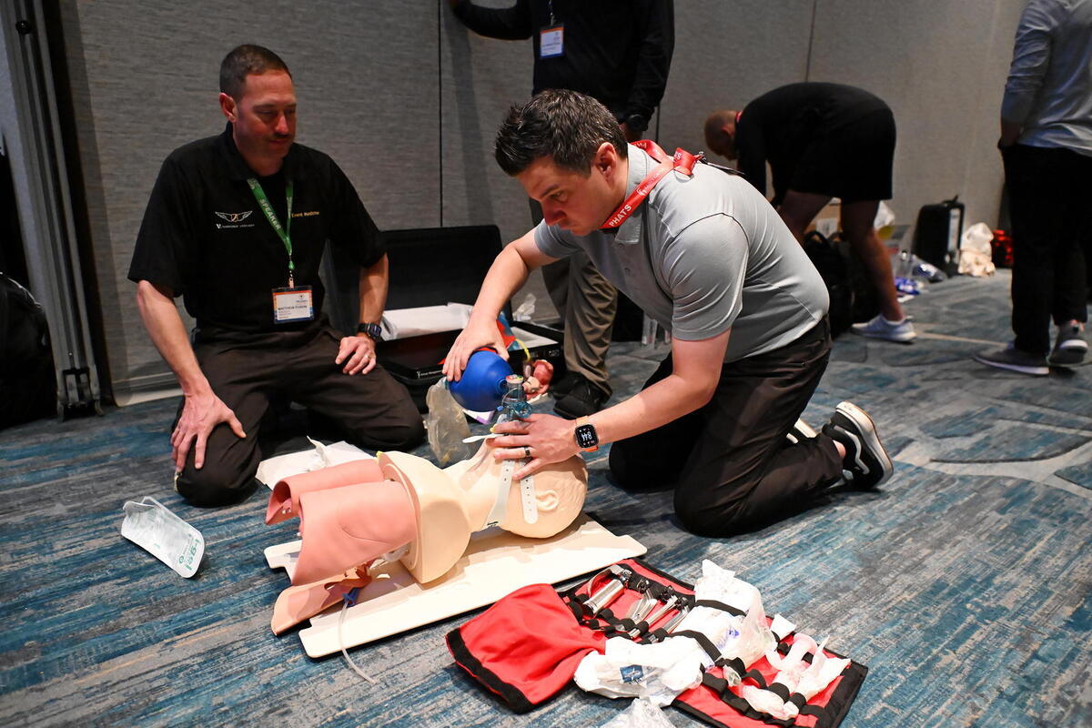  The annual PHATS/SPHEM Hockey Summit is a chance for team medical staff members to stay up to date with certifications and licenses. (Norman Hall) 