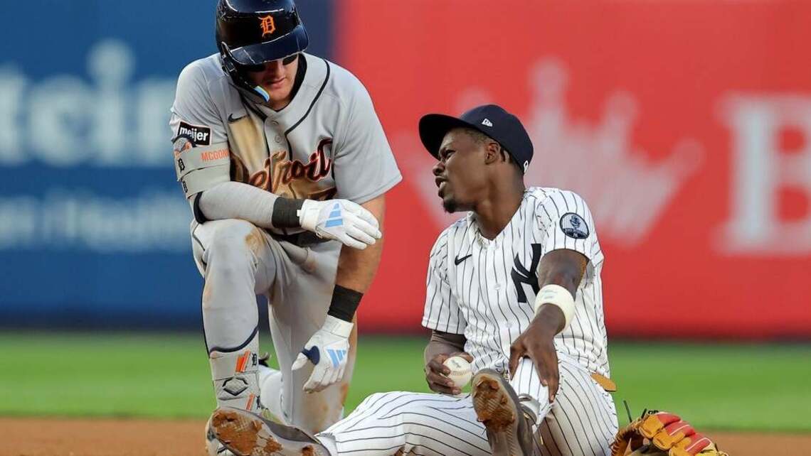 Yankees' Jazz Chisholm Jr. enters concussion protocol after collision 
