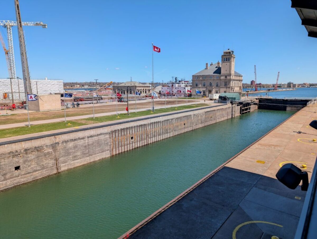  The Soo Locks in Sault Sainte Marie, Michigan, is one of the ports on Viking’s Great Lakes Treasures Cruise. Photo credit: Cindy Richards 