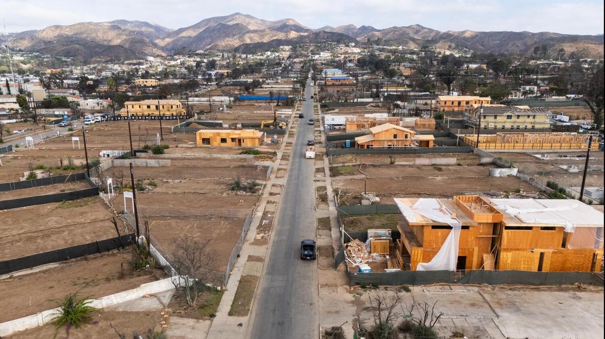 PACIFIC PALISADES, CA - OCTOBER 01: (For timelapse project) View of Galloway Street in the Alphabet Streets neighborhood of Pacific Palisades, CA on Wednesday, Oct. 1, 2025. (Myung J. Chun / Los Angeles Times)
