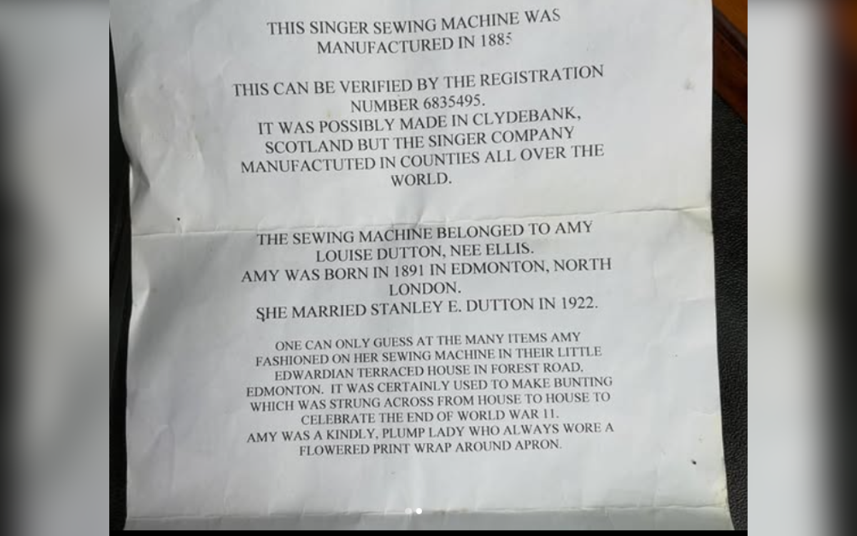  The note Paul Seddon found inside. 