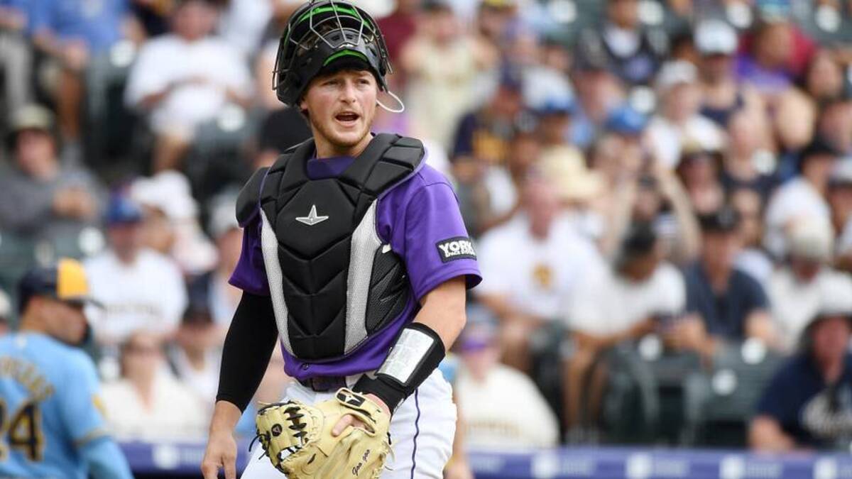  Hunter Goodman is a right-handed catcher who could give the Yankees a serious boost. | Christopher Hanewinckel-Imagn Images 