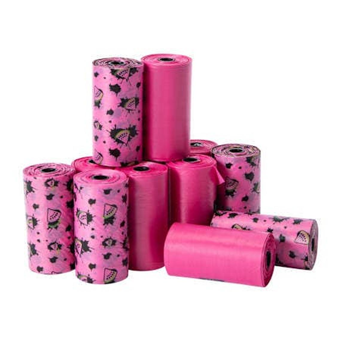  Warheads® Scented Pet Waste Bags 12-Pack, Warheads Pink.