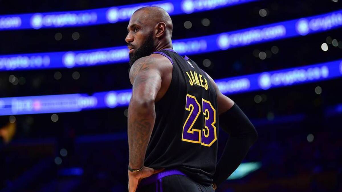  May 11, 2026; Los Angeles, California, USA; Los Angeles Lakers forward LeBron James (23) during the second half in game four of the second round of the 2026 NBA Playoffs at Crypto.com Arena. Mandatory Credit: Gary A. Vasquez-Imagn Images | Gary A. Vasquez-Imagn Images 