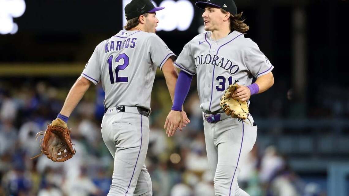 Pesky Rockies go for rare series win at Dodgers  