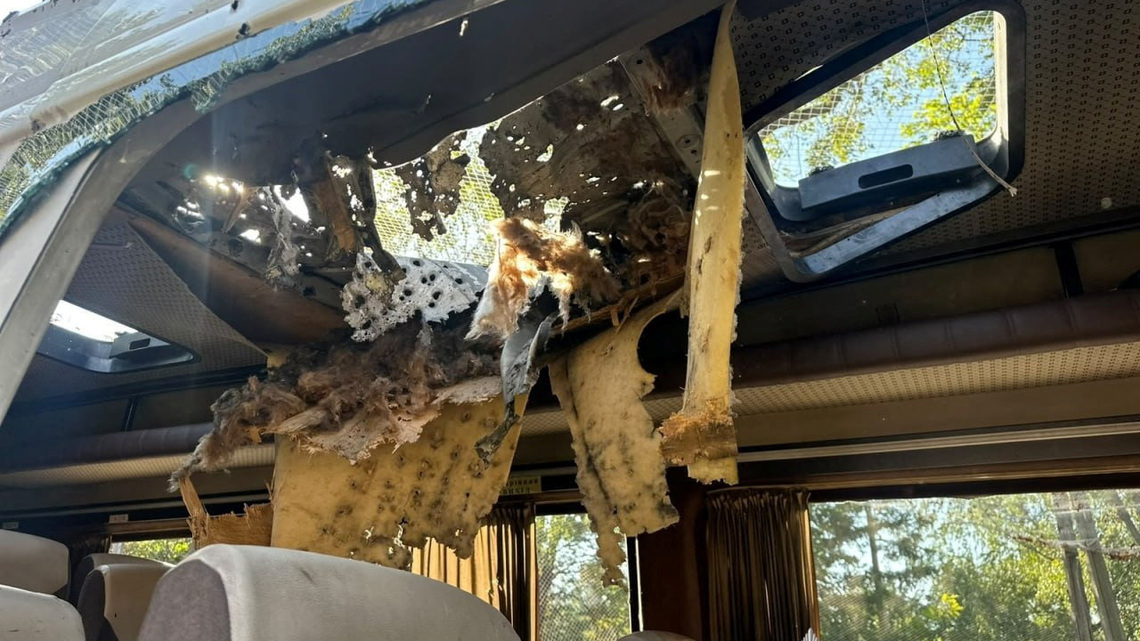 Russian drones hit Ukrainian bus and train, killing five, officials say