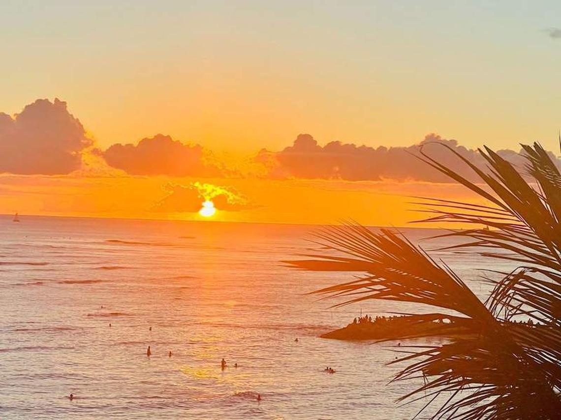  A beautiful sunrise on Oahu. Photo credit: Shelly Peterson 