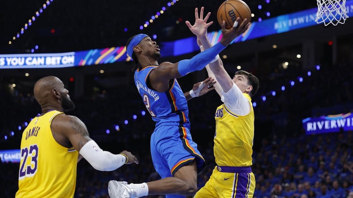 Will Lakers keep double-teaming Thunder's Shai-Gilgeous Alexander in Game 2? 