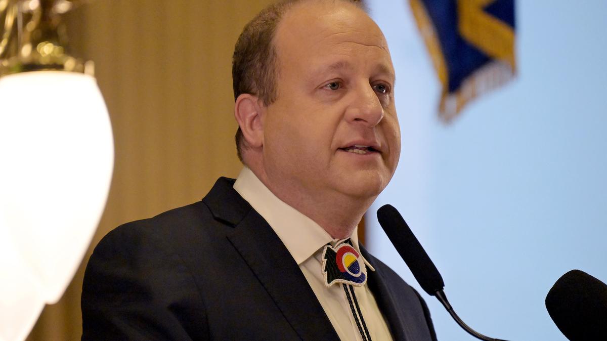 Gov. Jared Polis delivers his final State of the State address in the House chamber of the Colorado State Capitol building in Denver on Jan. 15, 2026. Polis used his final State of the State speech to highlight achievements made on housing, education and transportation over his tenure, work that he said would continue through his final year. (Hyoung Chang/The Denver Post/TNS)