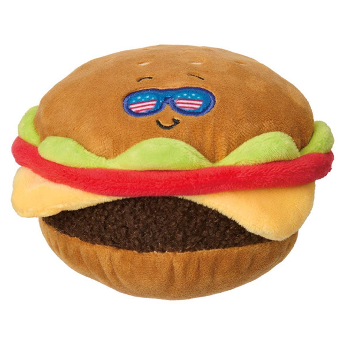  Heart to Tail Patriotic Dog Toy, cheeseburger.
