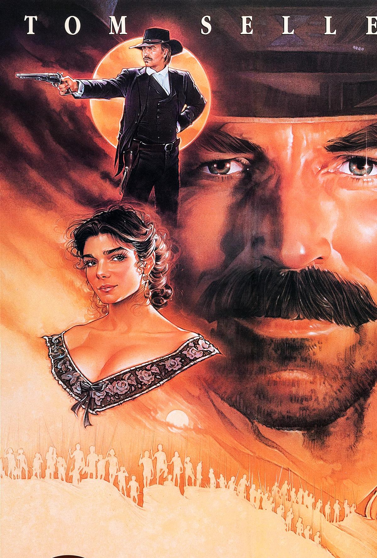 QUIGLEY DOWN UNDER, US poster art, Laura San Giacomo, Tom Selleck, 1990.© MGM/courtesy: Everett Collection