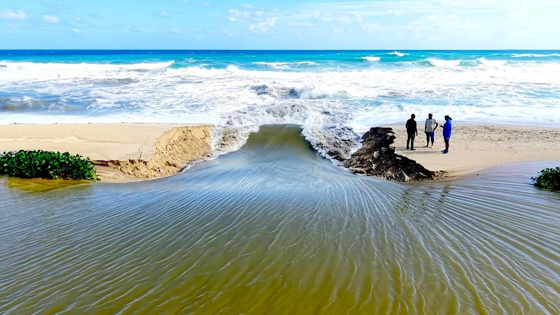 Blair Conklin Captures Colossal Cabo Estuary Breach Igniting 130-Foot River Wave (Video) 