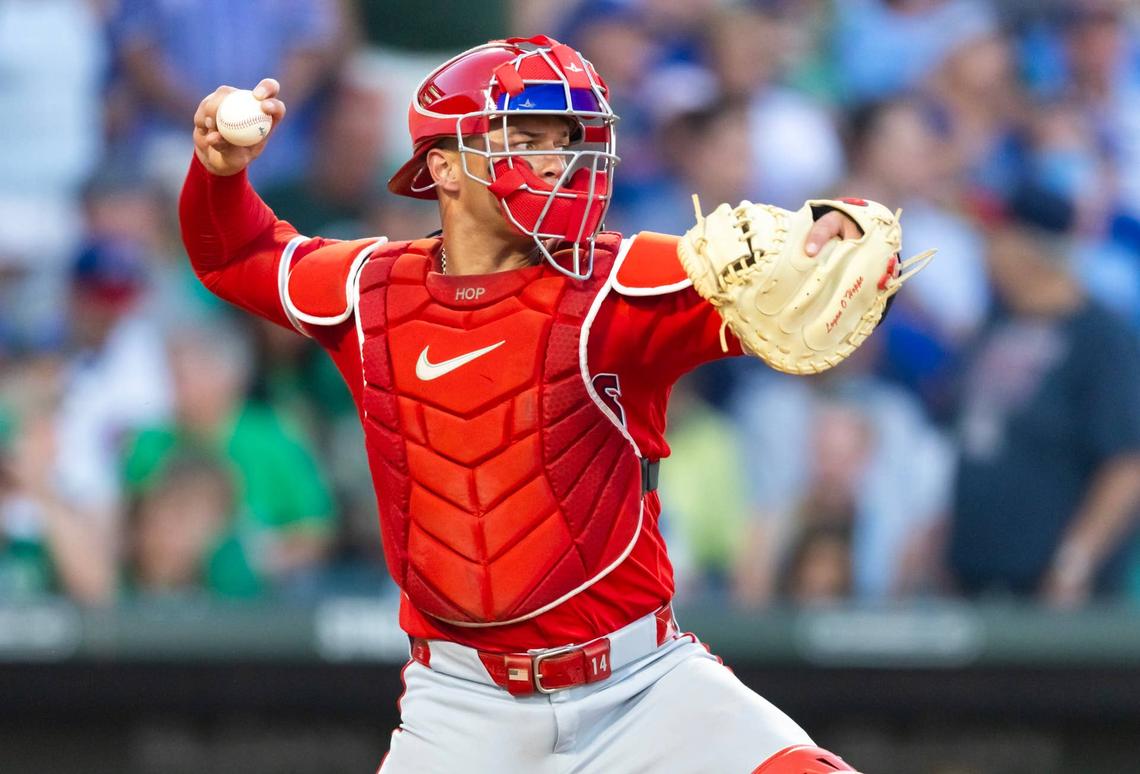  Los Angeles Angels catcher Logan O'Hoppe (14) © Mark J. Rebilas-Imagn Images