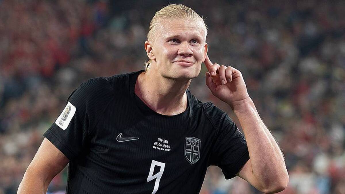  Erling Haaland has a sensational record for the national team. | Al Bello/Getty Image 