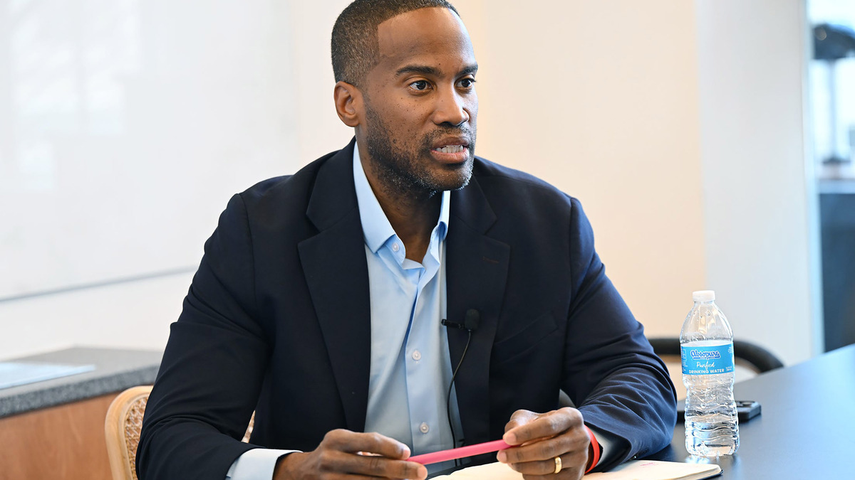 U.S. Rep. John James, a Shelby Township, Michigan, Republican running for governor, is calling the Council on American-Islamic Relations, a Muslim civil rights group that goes by CAIR, a terrorist organization. CAIR fired back, calling him a bigot. (Clarence Tabb Jr./The Detroit News/TNS)
