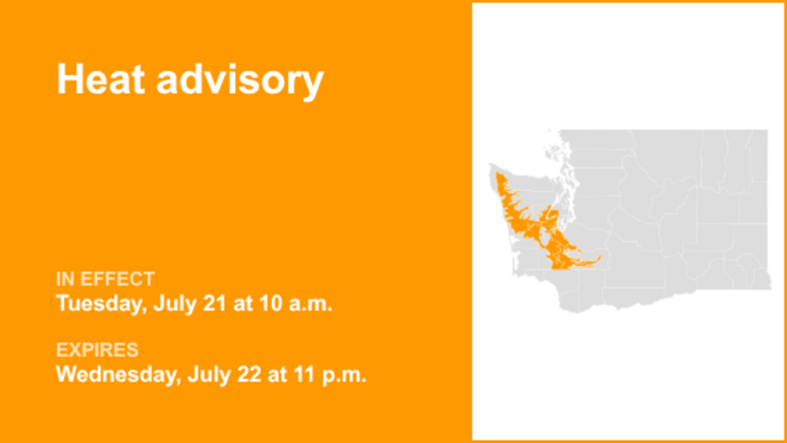 UPDATE: Heat advisory affecting Southwest Washington Tuesday and Wednesday 