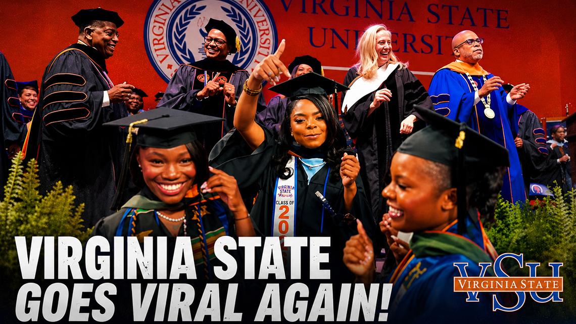 Virginia Governor joins in line dance during HBCU graduation 
