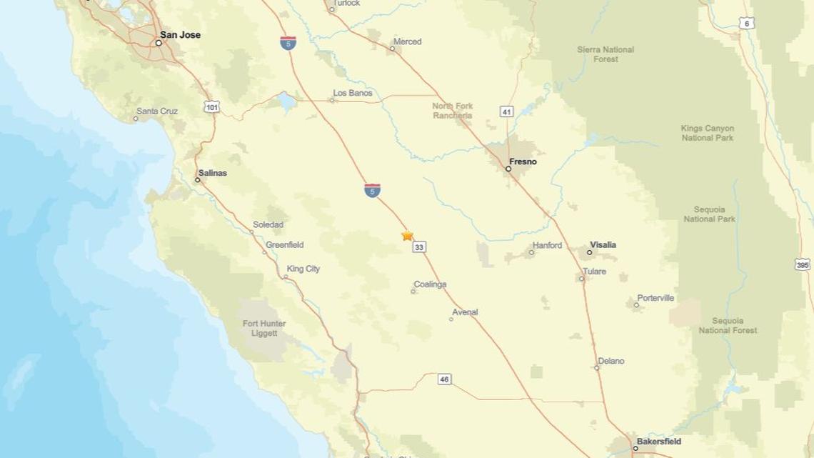 Seismic activity on Feb. 23: Earthquake close to Cantua Creek, CA detected - magnitude 2.2 