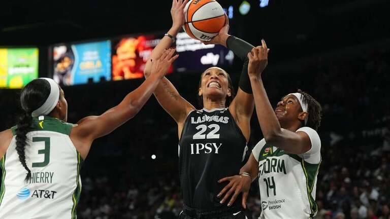 A'ja Wilson, Aces win 5th straight as Storm can't keep up 