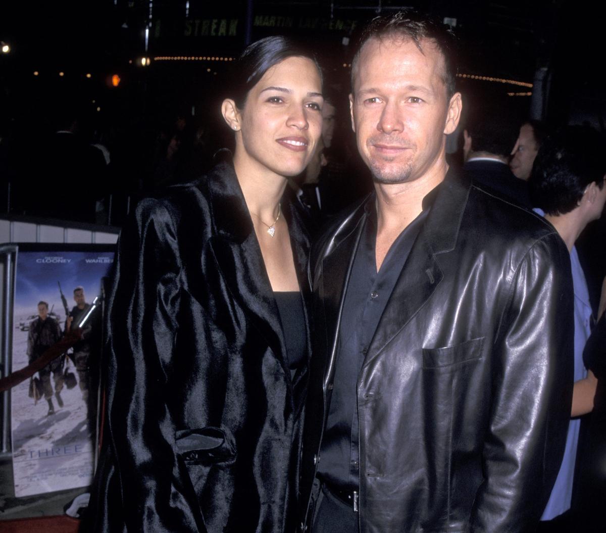 Donnie Wahlberg and wife Kimberly Fey (1999)Ron Galella, Ltd. / Contributor