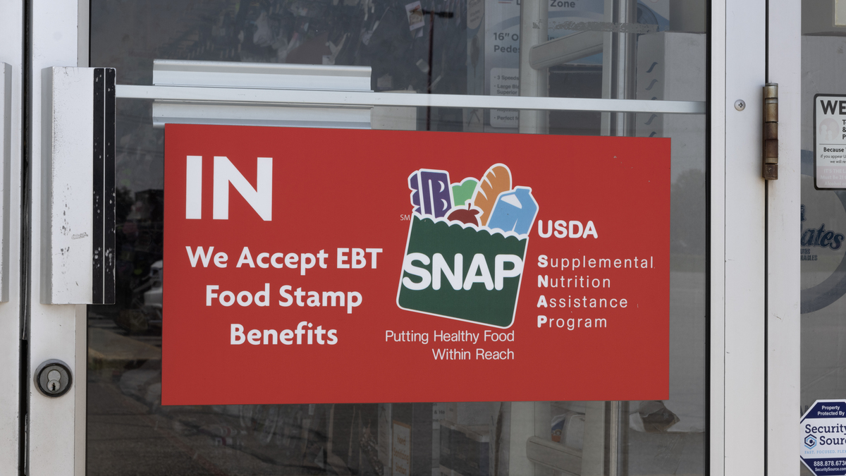 Gas City - July 22, 2025: SNAP and EBT Accepted here sign. SNAP and Food Stamps provide benefits to help the budgets of disadvantaged families.