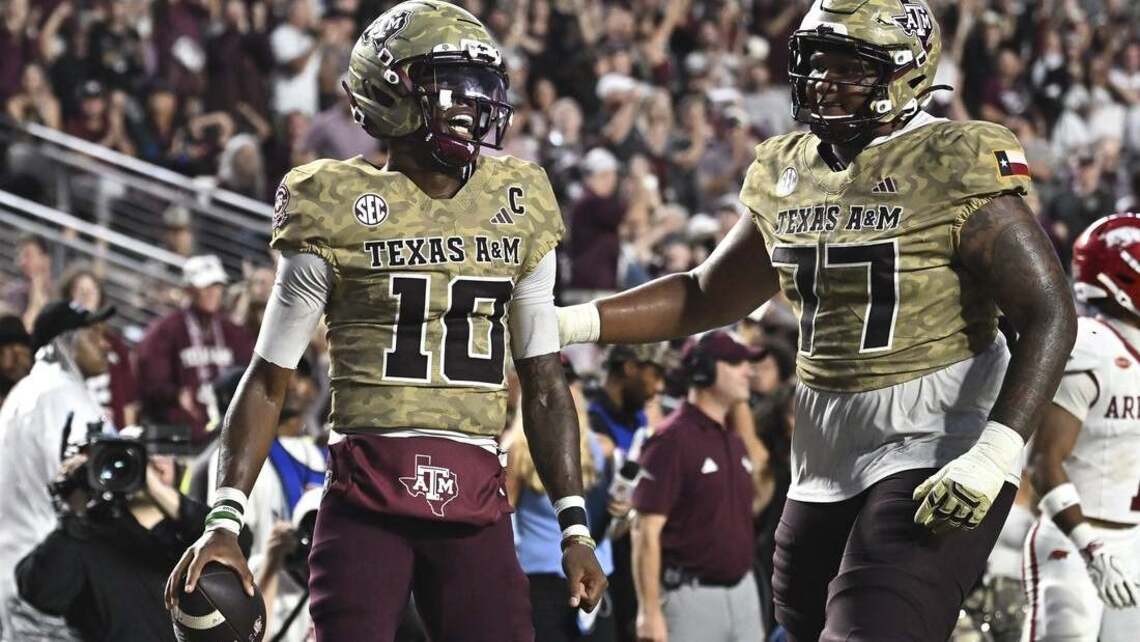 Texas A&M cruises past Arkansas for first SEC win this season 