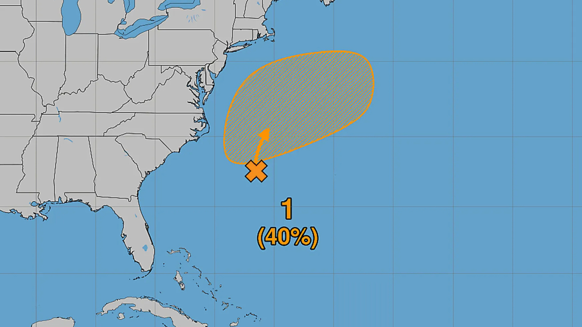 Hurricane center continues to track system off US East Coast 