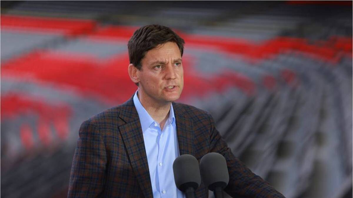  David Eby leads the Province of BC, which owns BC Place Stadium in Vancouver. | Elizabeth Ruiz Ruiz/Getty Images 